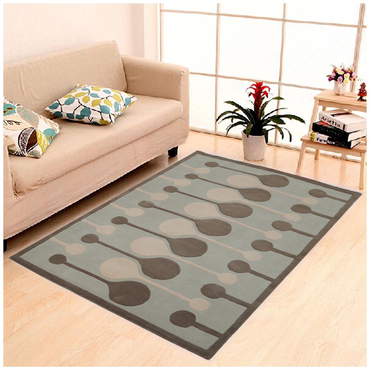 Covor Tear Bedora,160x230 cm, 100% lana, multicolor, finisat manual - imagine 4